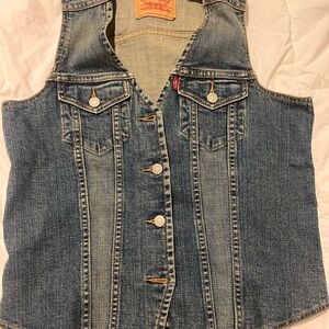 Levi's Blue Denim Vest